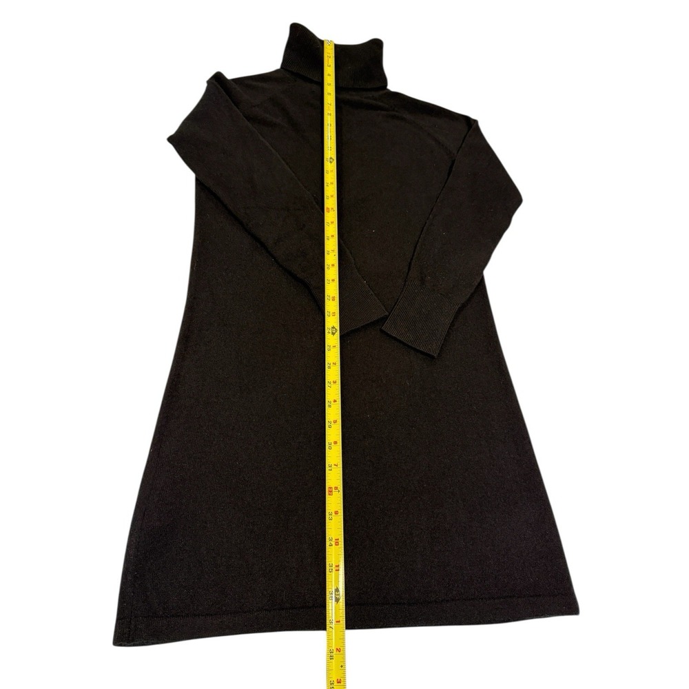 NWT Quince Mongolian Cashmere Turtleneck Sweater Dress‎ Black S - Picture 9 of 14